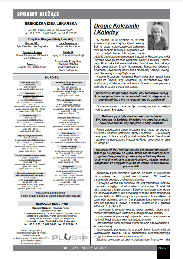 Biuletyn Informacyjny nr. 106