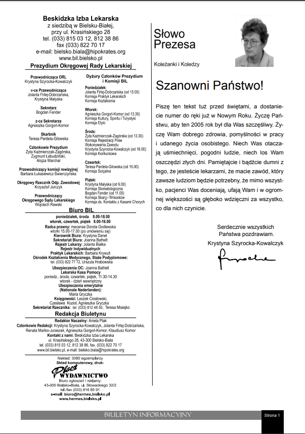 Biuletyn Informacyjny nr. 81